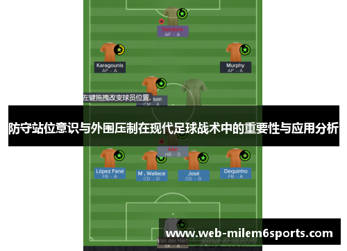 防守站位意识与外围压制在现代足球战术中的重要性与应用分析